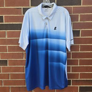Disney Parks Mickey Mouse Original Nike Dri Fit Blue Golf Polo Shirt Sz XL  RARE